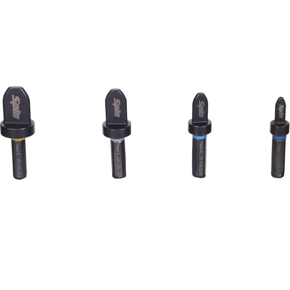 Spin Tools 4000 4-Piece Drill Bit Swaging Tool Set 1/4, 3/8, 1/2,