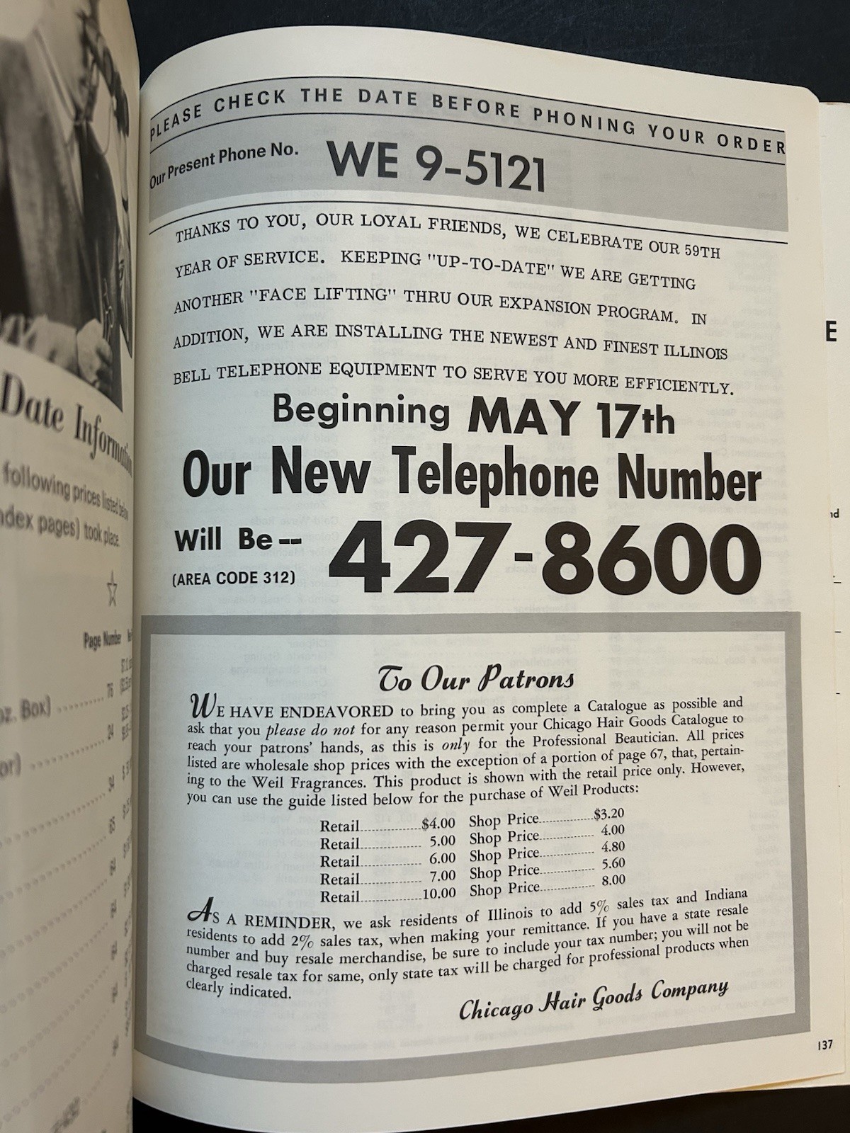 Chicago Hair Goods Catalog SALON Includes African American WIGS Ultra-Sheen