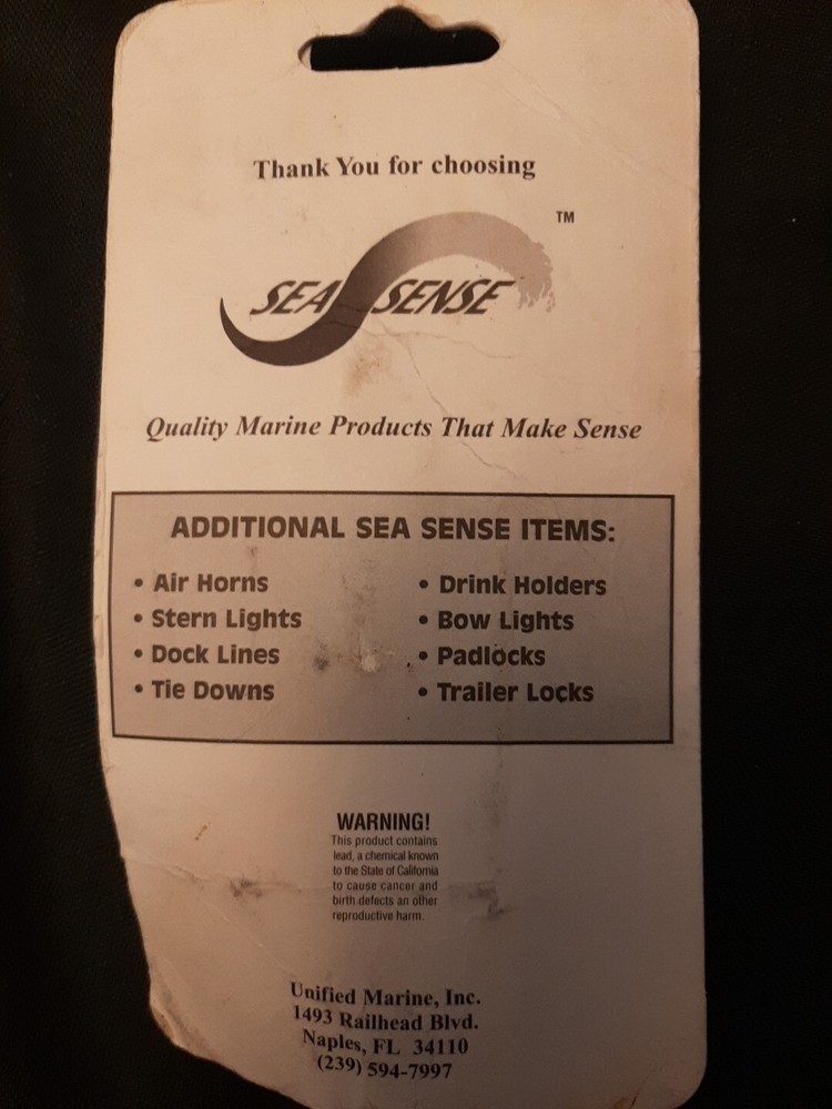 NEW-Sea Sense Coupler Security Lock, Locks Trailer Coupler, Solid Brass, S/S