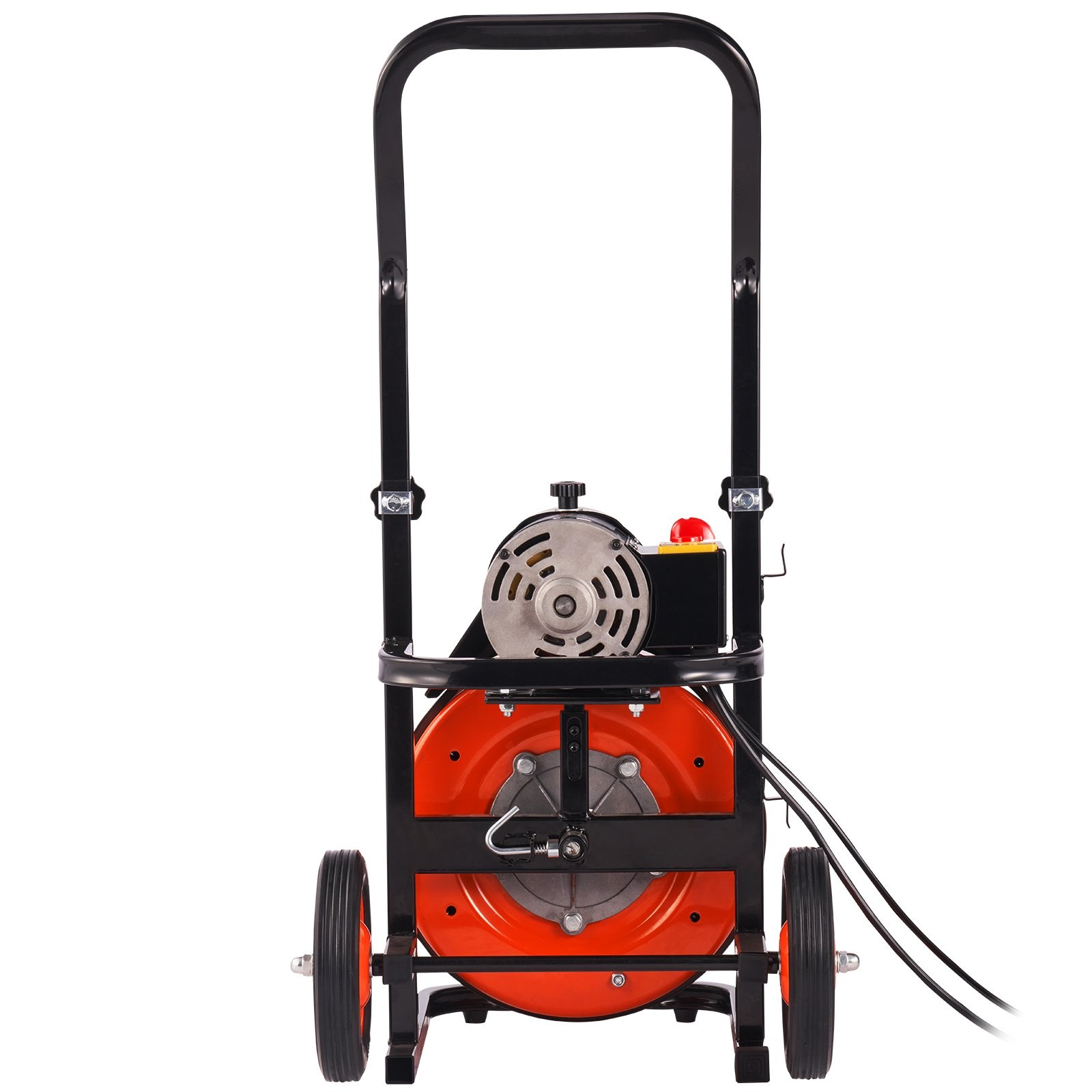 Drain Cleaner Machine Sewer Auger Auto Feed With 4 Cutter & Air-activated
