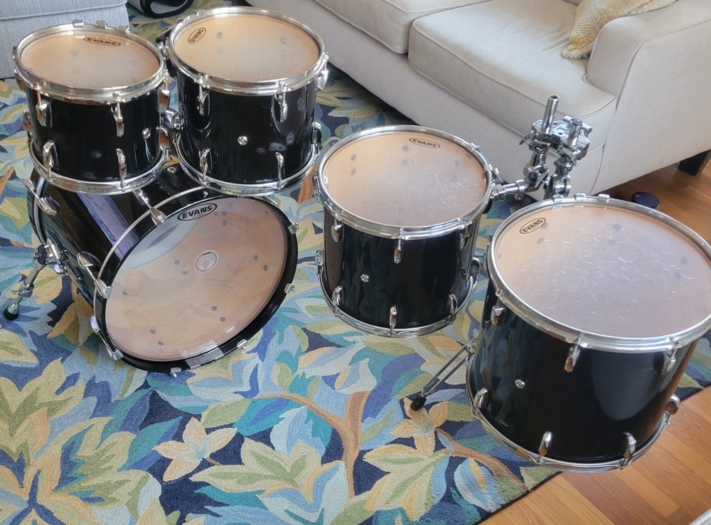 Pearl Session Select 5pc Drum Set 20" Bass Drum - Black