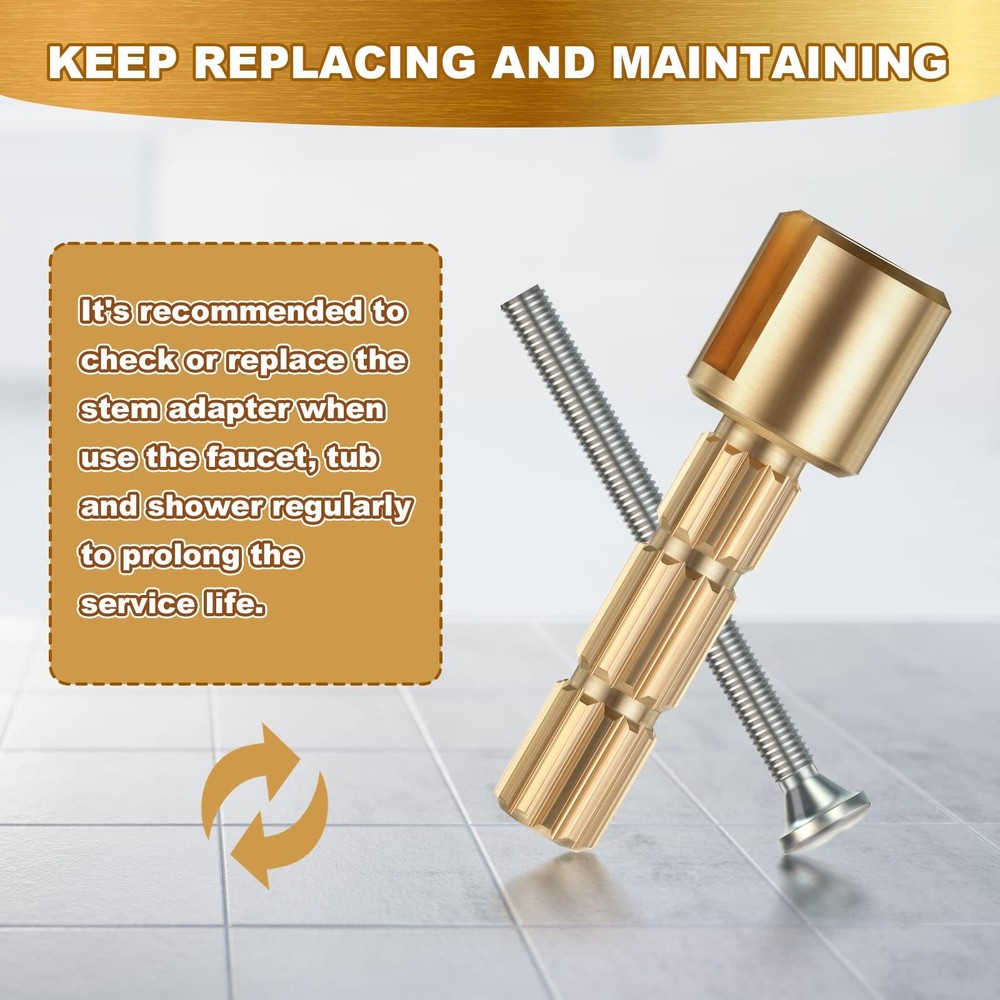 Dreyoo 1 Pack Stem Adapter, Replacement for 970-0770 Plumbing as shown