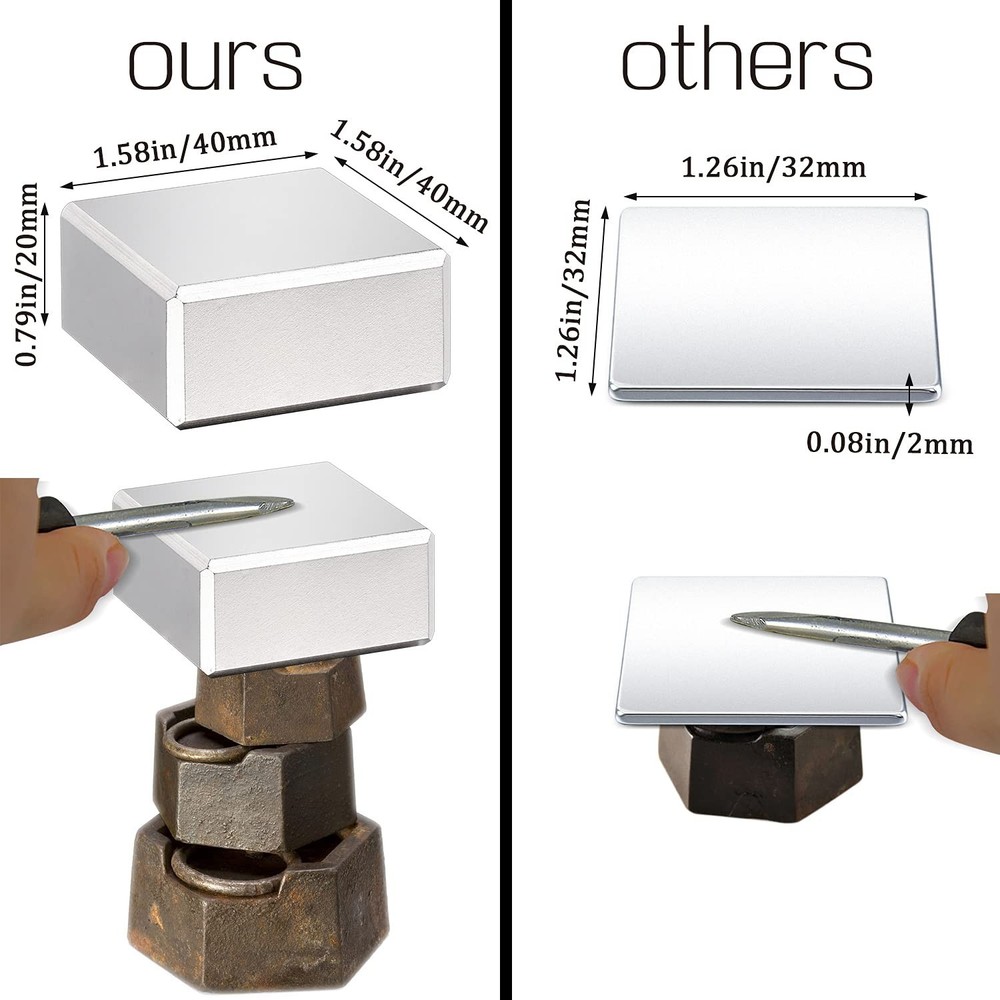 Neodymium Block Magnets - 2 Pack