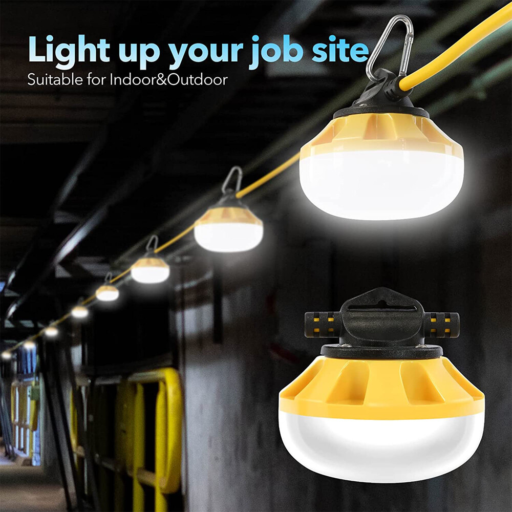 50FT Construction String Lights LED Industrial Grade Super Bright Work Light US