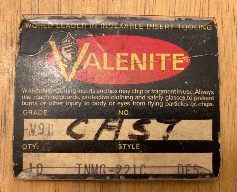 Valenite Indexable Insert Tooling - V91 Grade - Style: TNMG-221C