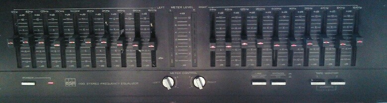BSR 1100 STEREO FREQUENCY EQUALIZER