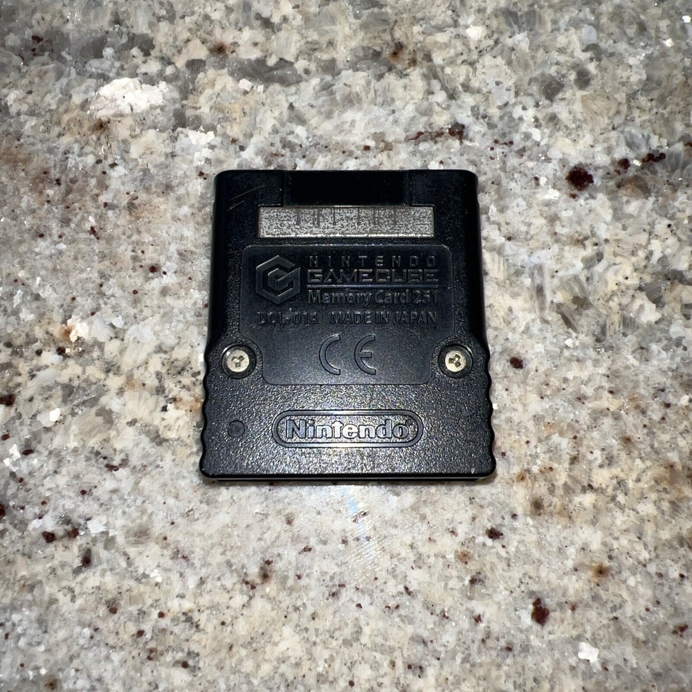 Nintendo Gamecube Memory Card Official OEM 251 Block Black
