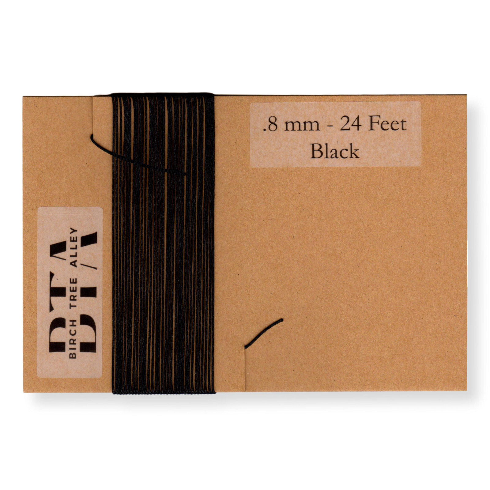 288" Radio Dial Cord String (24 Feet) BRAIDED .8mm BLACK for Vintage Radio Tuner