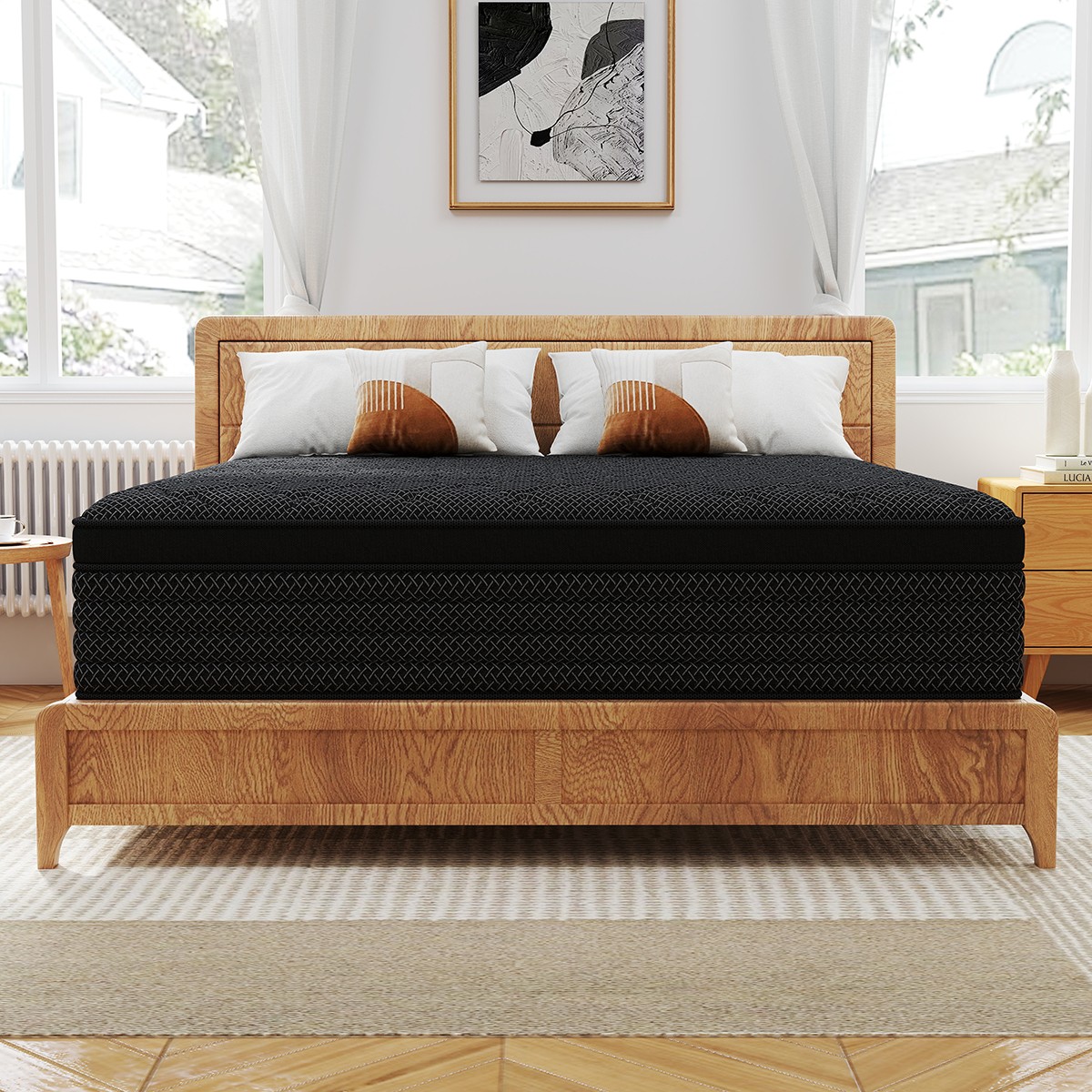 12" 14" Twin Full Queen King Mattress Gel Memory Foam Hybrid Spring Bed In a Box