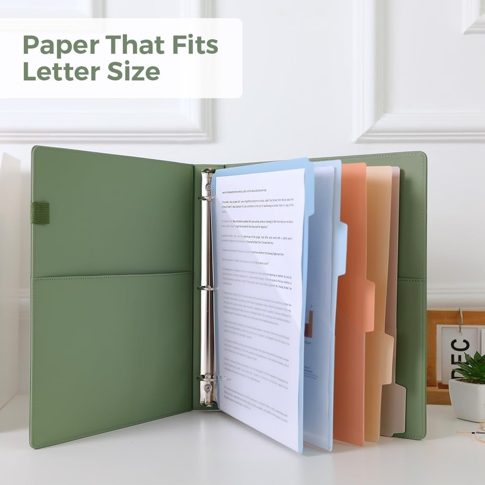 SKYDUE Clipboard Binder with Refillable Notepad, PU Clipboard Folder Includes...