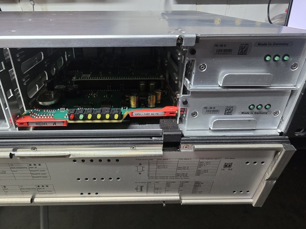 Riedel Artist 32 G2 Intercom 2x PSU, 1x CPU