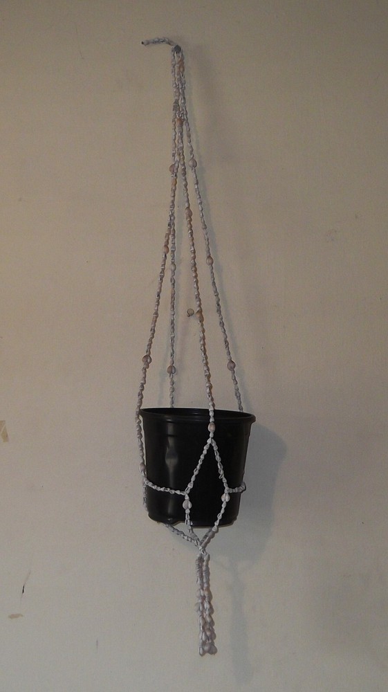 Seashell Plant Hanger Hanging Holder Beach Shell Boho Vintage