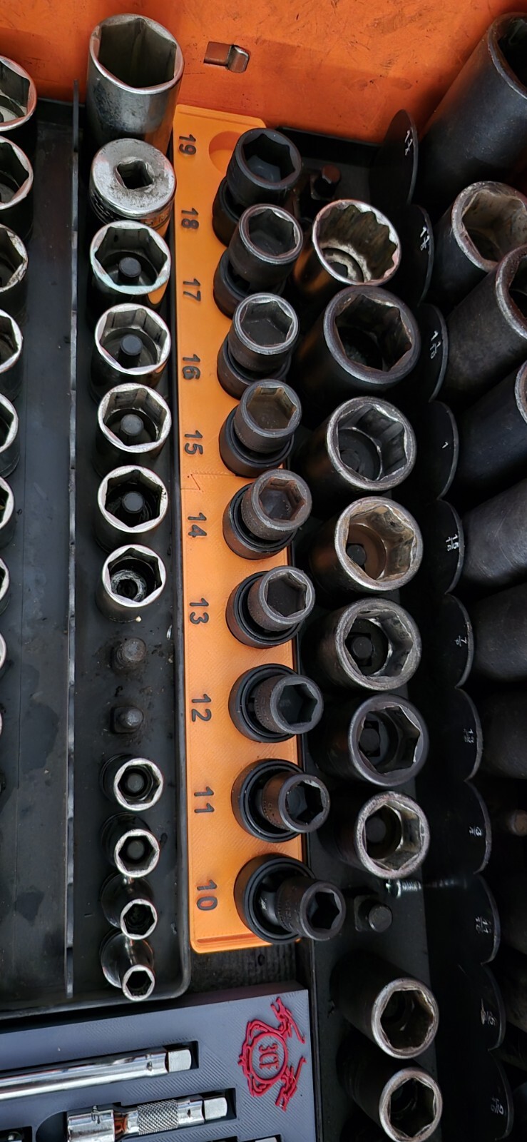 Socket Organizer Tray For Swivel Sockets