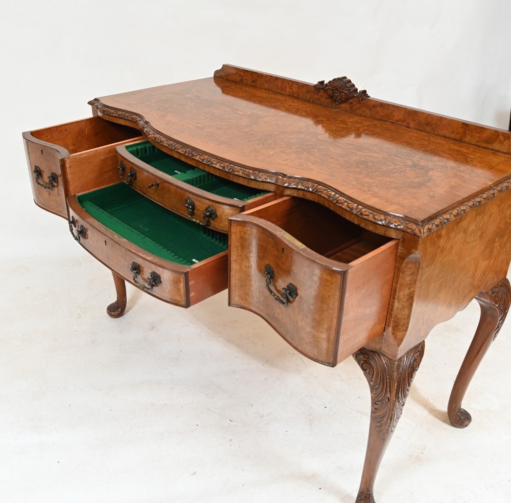Walnut Epstein Sideboard Antique Serving Table 1930s