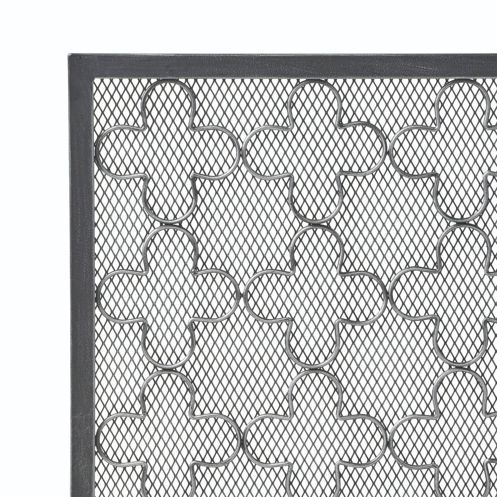 Uriah Modern Single PanelIron Firescreen