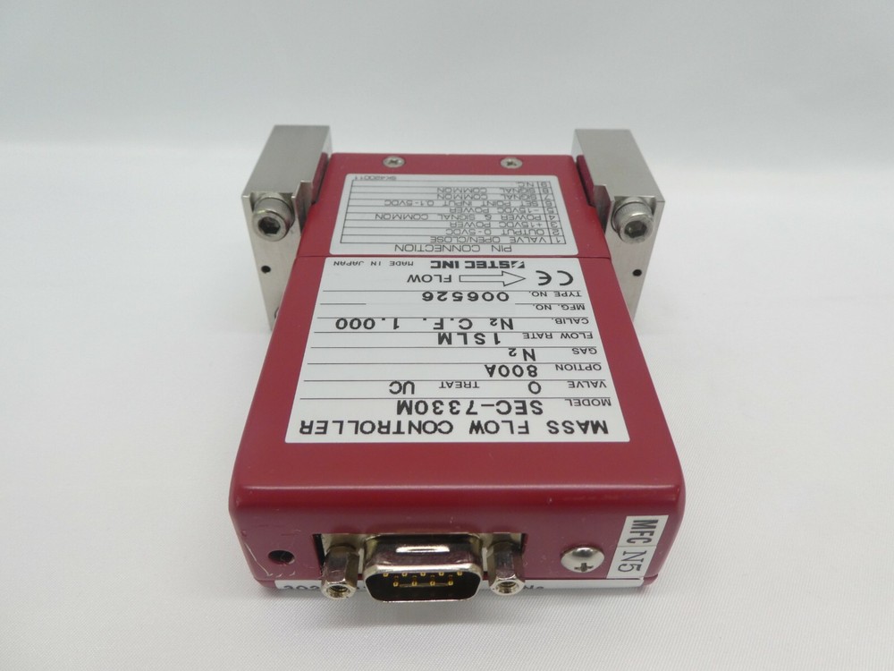 STEC SEC-7330M Mass Flow Controller MFC SEC-7330 1 SLM N2 Working Surplus
