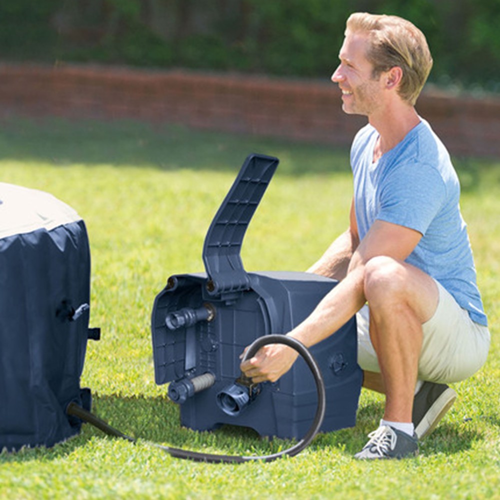 Intex PureSpa Plus Inflatable Spa, Maintenance Kit, & Removable Seat (2 Pack)