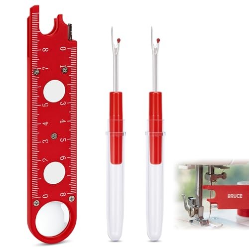 Sewing Machine Needle Threader, 4 in 1 Automatic Quick Threading Tool,
