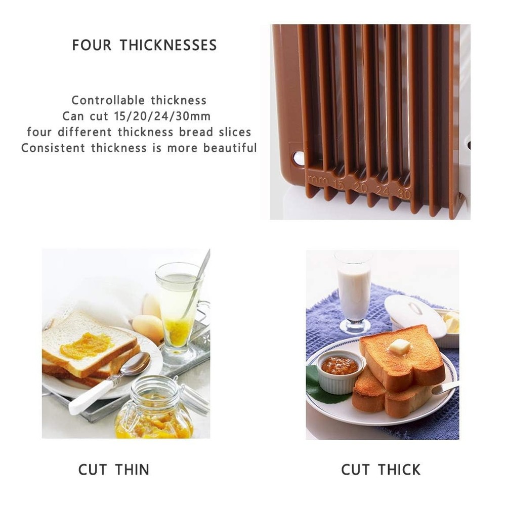 , Foldable Compact Bread Slicing Guide - Bake Slicer Cutter for Homemade Bread,