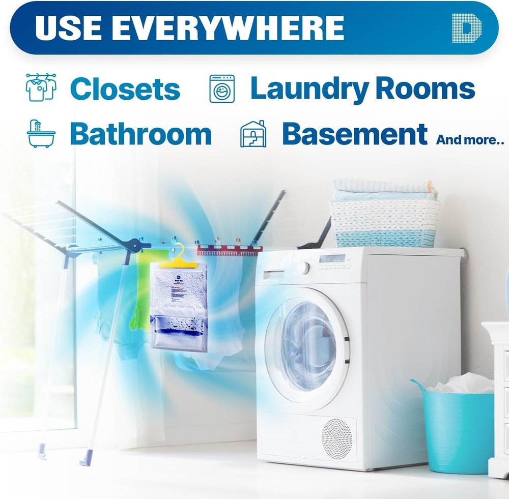 12 Pack Dehumidifiers 7 OZ for Basements & Closets - Fresh Air Solution