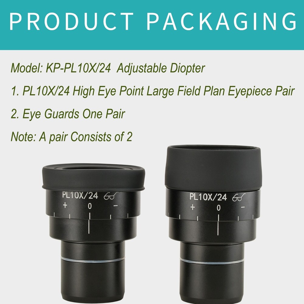 KOPPACE High Eye Point Large Field Plan Eyepiece PL10X/24mm,Interface 30mm