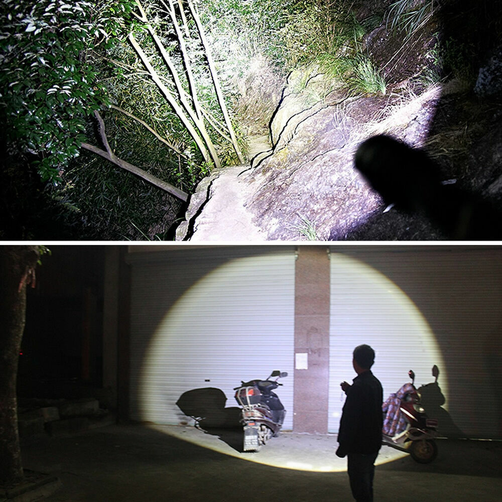 Compact LED Pistol Light Tactical Rail Mounted Gun Weapon Flashlight For Glock
