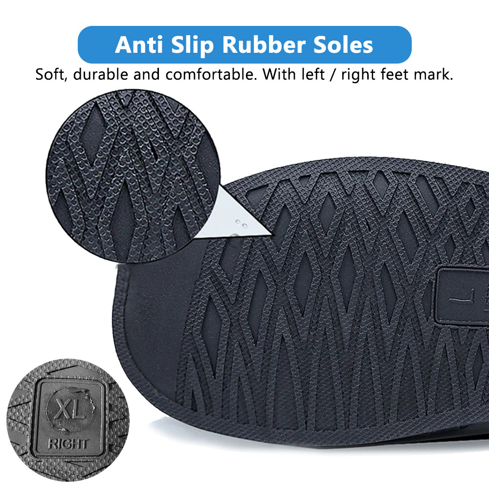 Reusable Waterproof Rain Shoe Covers Boot Non Slip Overshoe Zipper Men Women