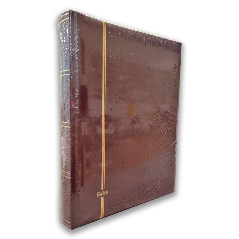 KABE Stockbook For Stamps 64 Black Pages - Padded Cover 30x24 cm