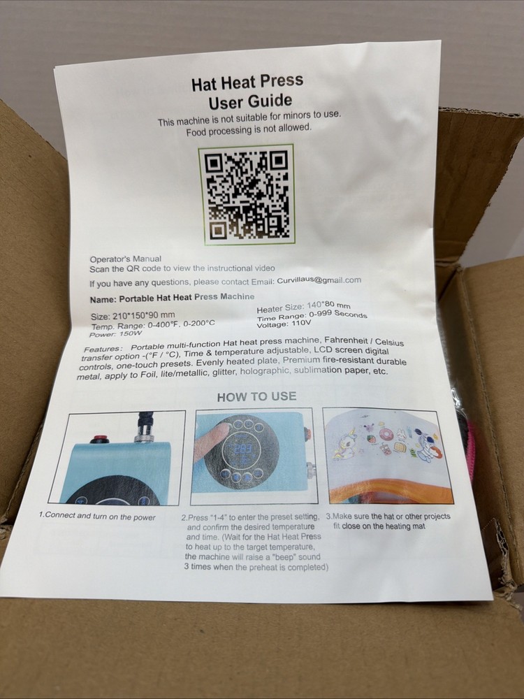 Mini Hat Heat Press