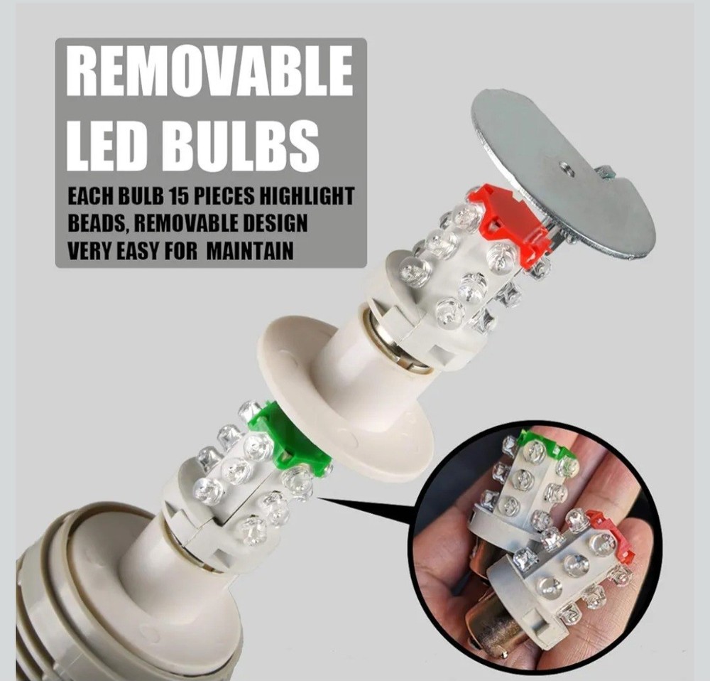 Industrial Signal Column, LED Alarm Tower Lamp Flash Indicator, 2-Layer Stack