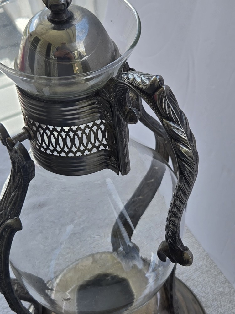 Vintage Coffee or Tea Carafe with a Warming stand Swings