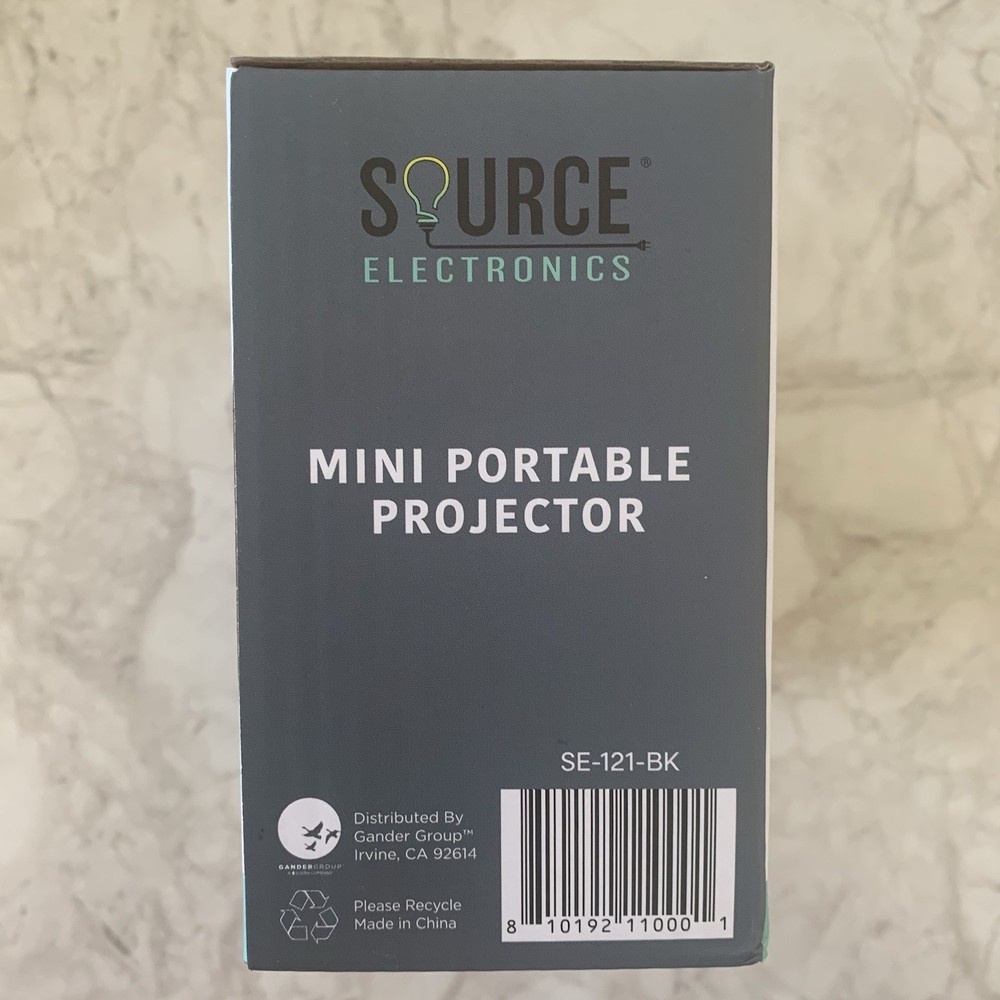 Mini Portable Projector by Source Electronics Black