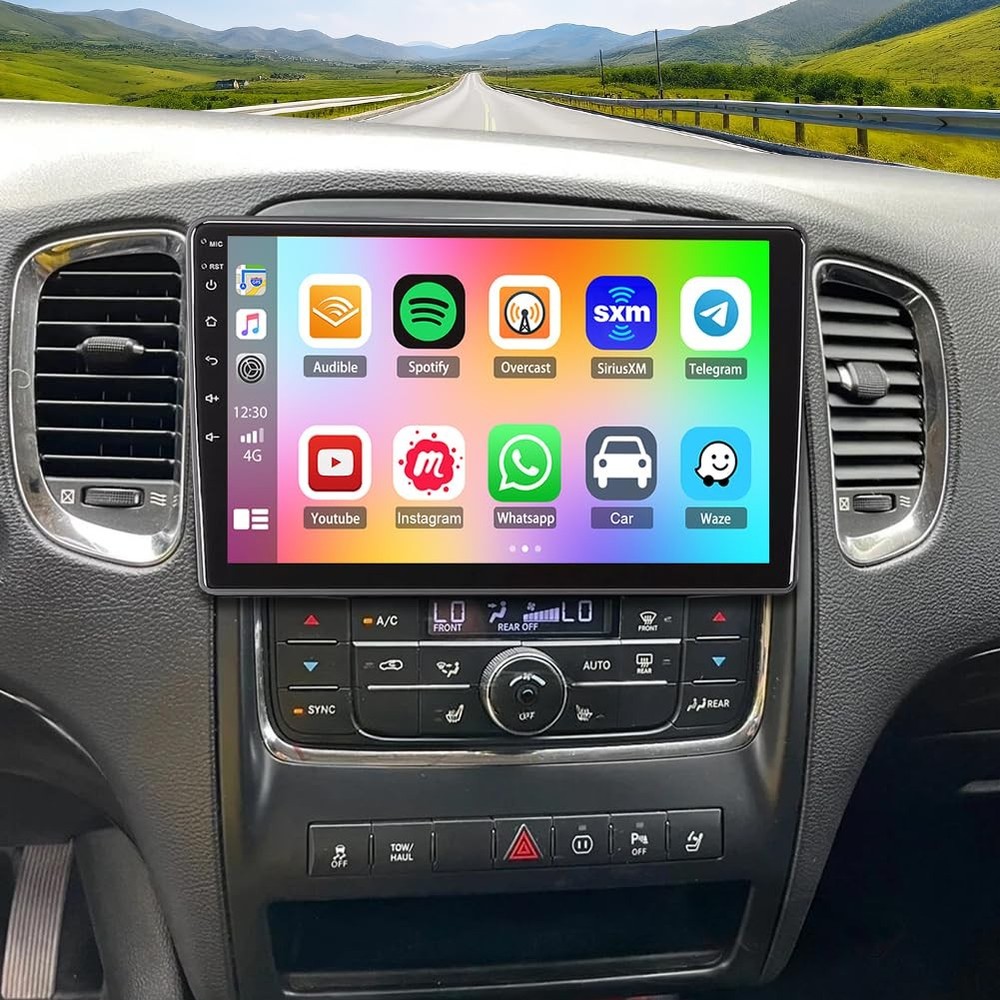 10.1 DD Stereo Durango 2011-2013 Android 14 Wireless Carplay GPS Backup