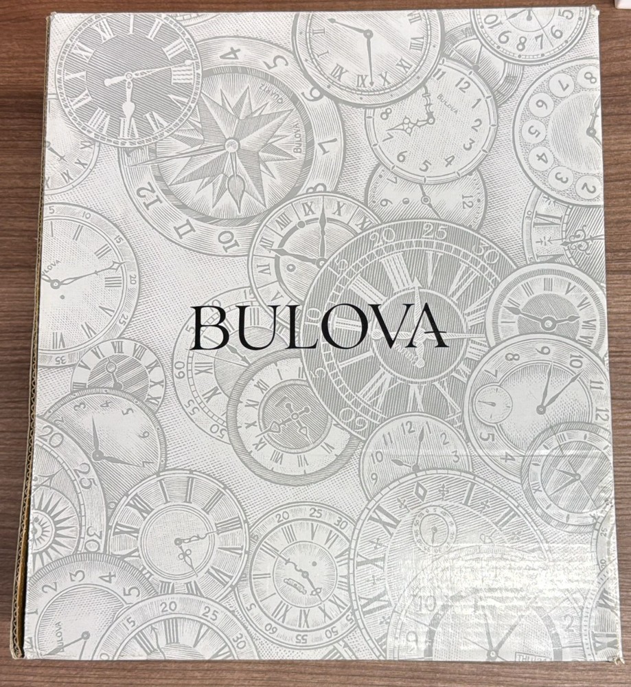 Bulova 10" B2023 Vantage Tabletop Clock - Black
