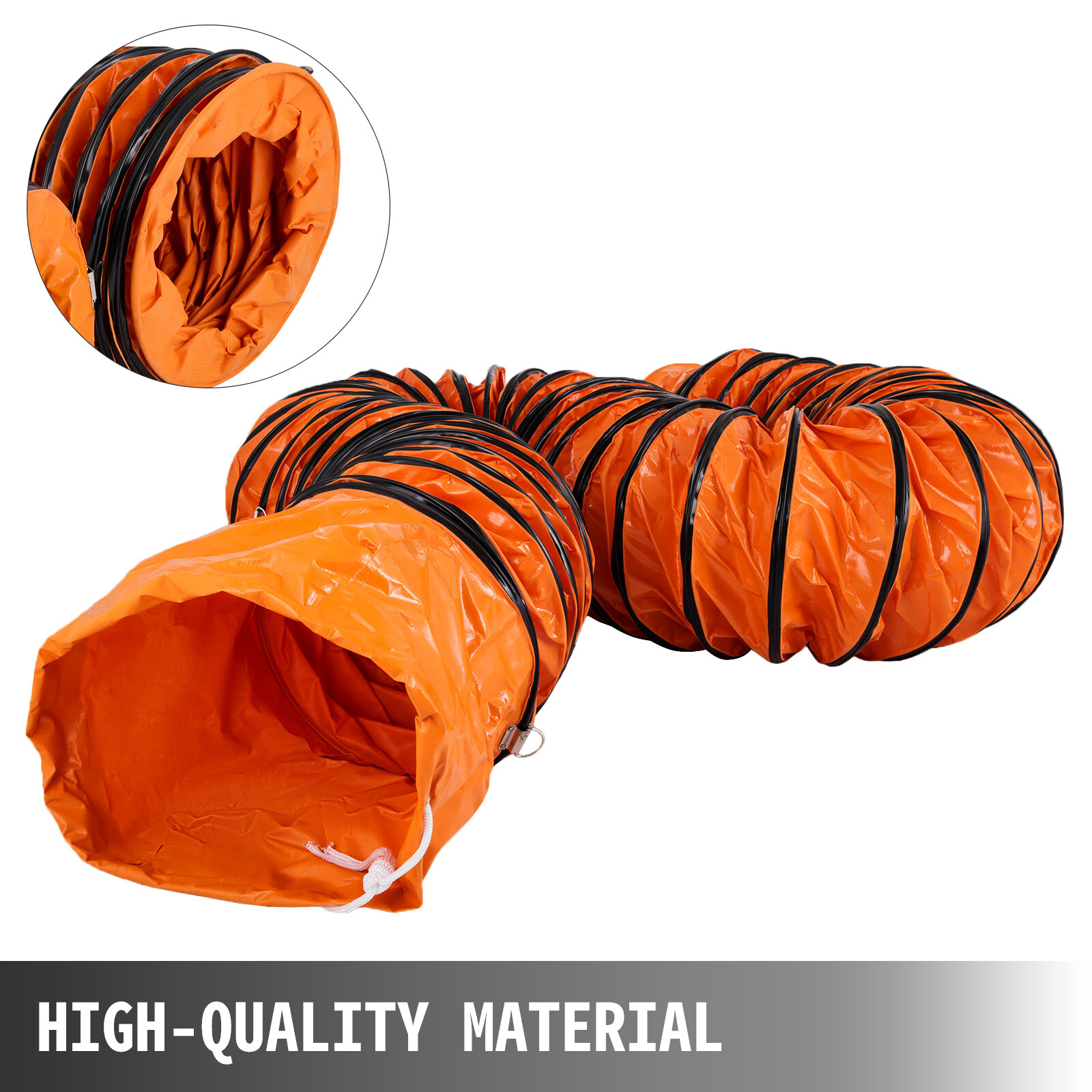 25FT PVC Flexible Duct Hosing 12 Inch INDUSTRY SUPPLY EASY OPERATION PROMOTION