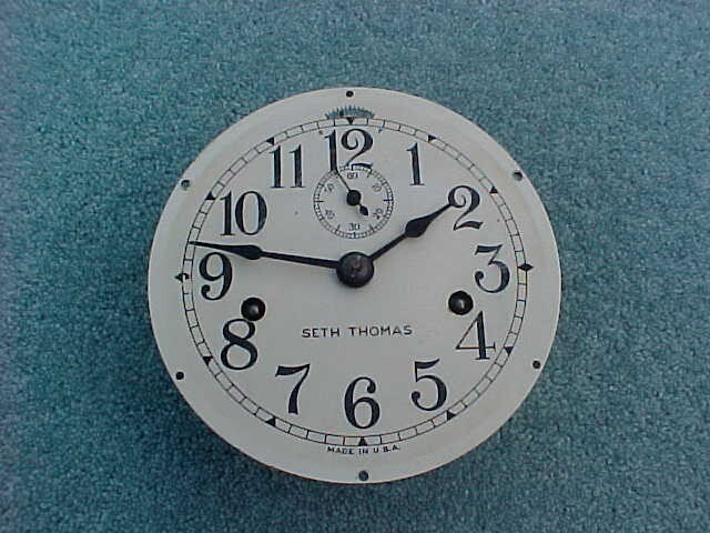 Vintage SETH THOMAS WWll Navy Ships Deck Clock