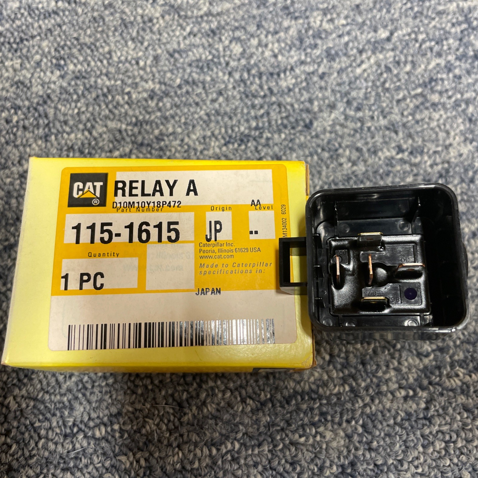 Caterpillar 12 Volt Relay 115-1615 Cat 1151615 Old# 3T-2172. NOS
