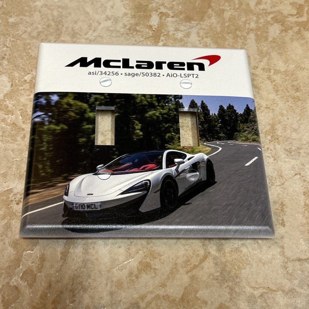 Mclaren Car AiO-LSPT2 Double Dual Light Switch Cover