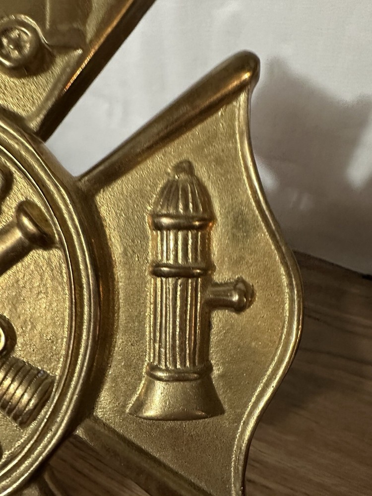 Brass Fireman’s Logo, Hangable