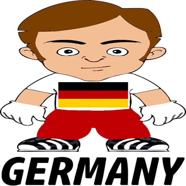 30 Custom Cartoon German Man Personalized Address Labels