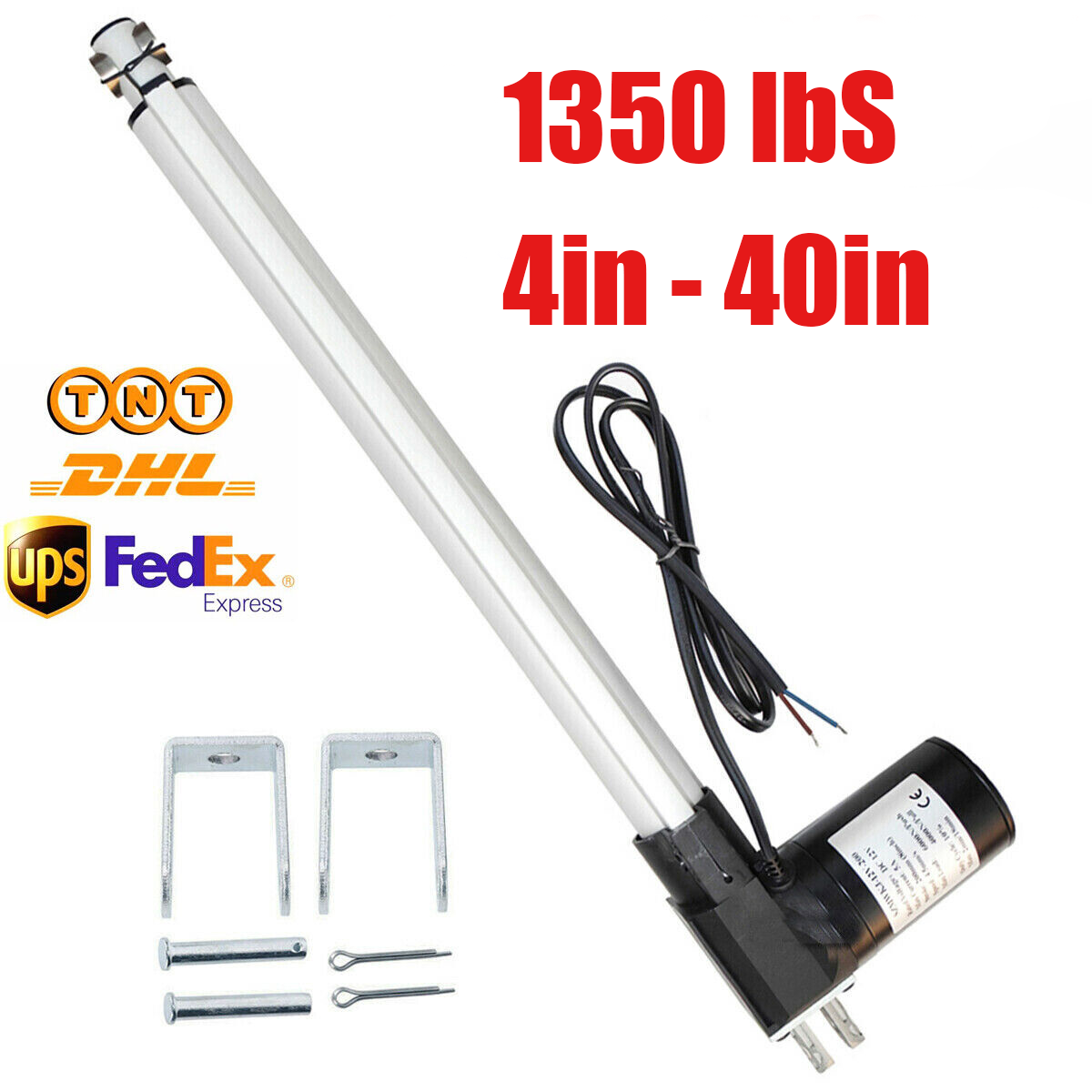 6000N Linear Actuator 4"~40" Stroke DC 12V Electric Motor Heavy Duty