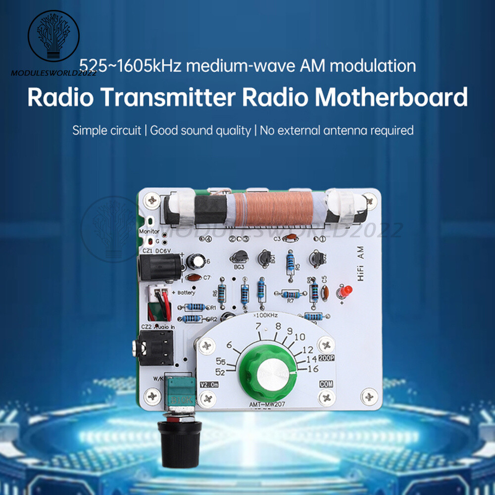 525~1605kHz Medium Wave AM Radio Transmitter DIY Circuit Board Radio Module 6V