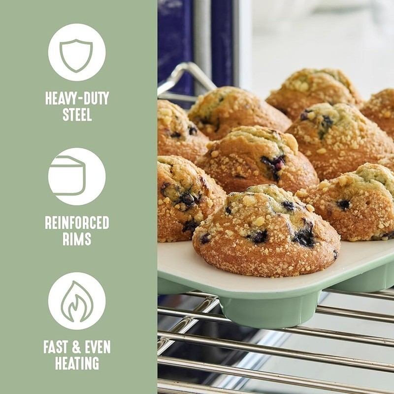 Healthy Ceramic Nonstick Bakeware Set Durable Even Baking Kitchen Essentials New