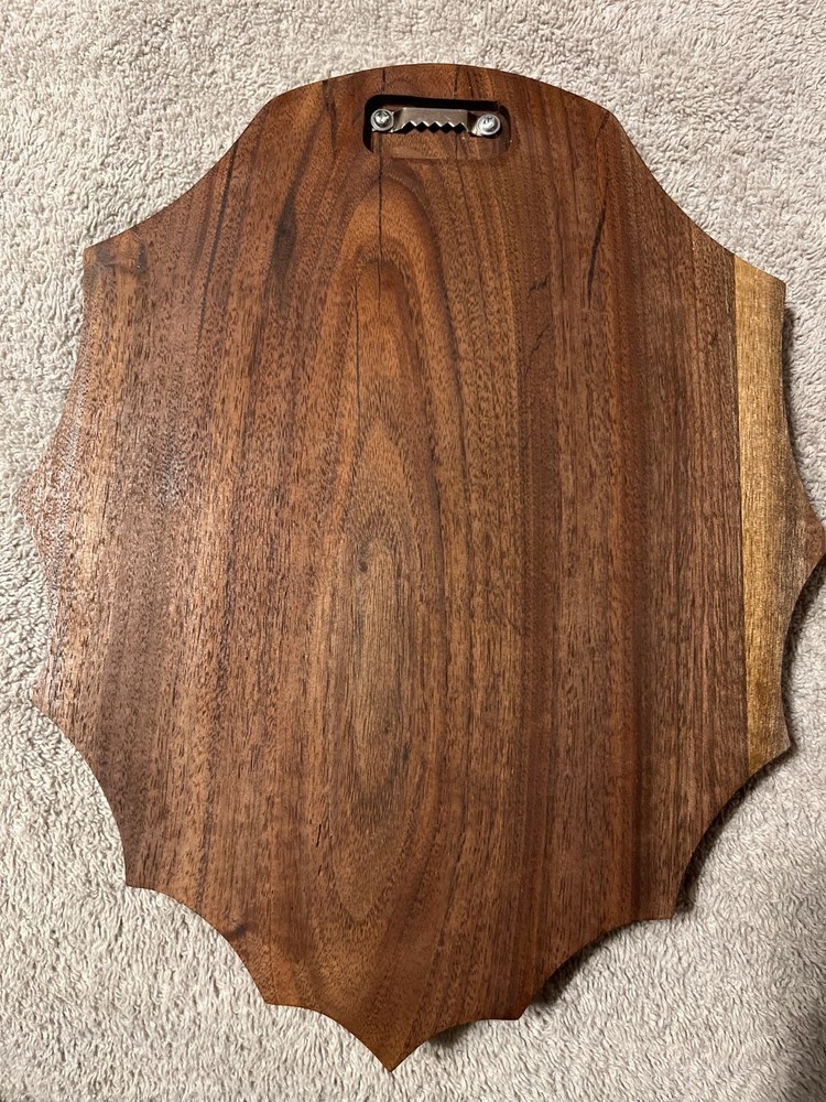 Black Walnut deer mount plaque