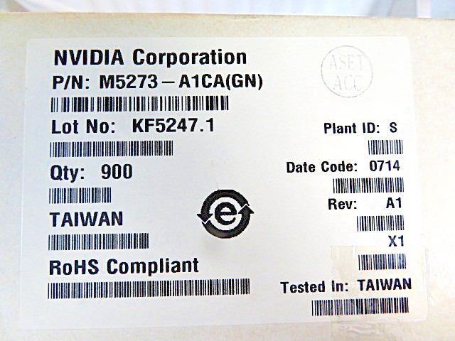 NVIDIA M5273-A1CA(GN) USB 2.0 CONTROLLER, EMBEDDED 386DC MICROPROCESSOR QTP128