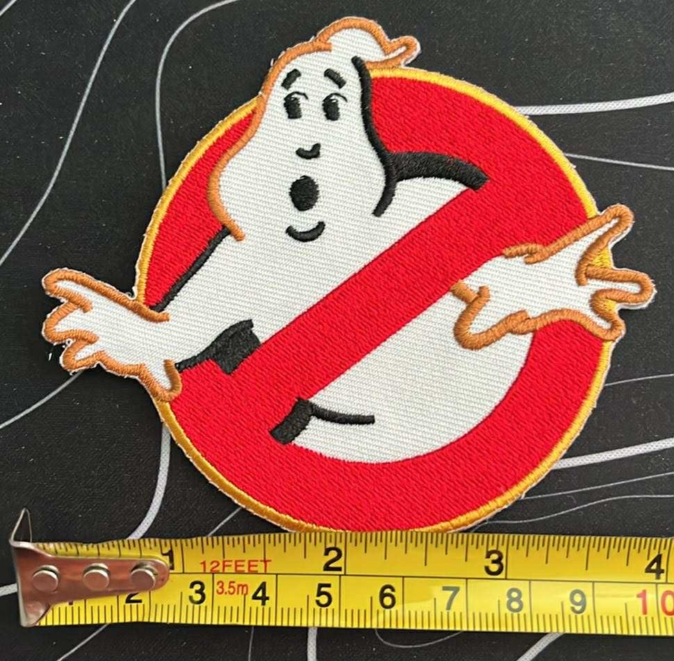 *RARE* Ghostbusters 4" Patch with Yellow Outline Embroidered Patch