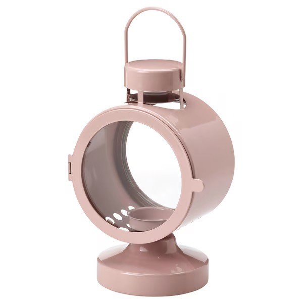 IKEA FLODSVALA Lantern For Tealight Pale Pink 8 ¼" New  906.059.05