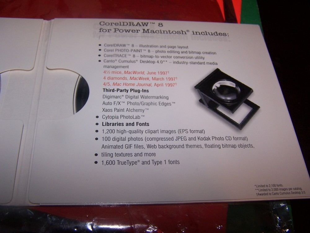 Corel Draw 8 software for Power Macintosh