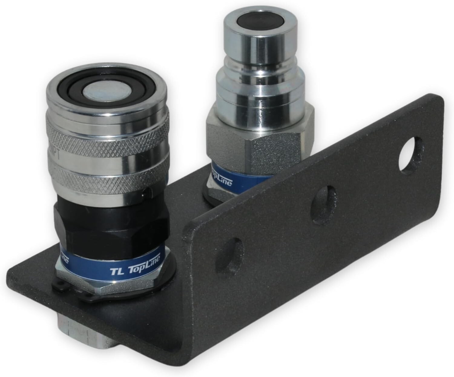 1/2" NPT Thread Flat Face Hydraulic Quick Couplers with Mounting Bracket TL23B-2