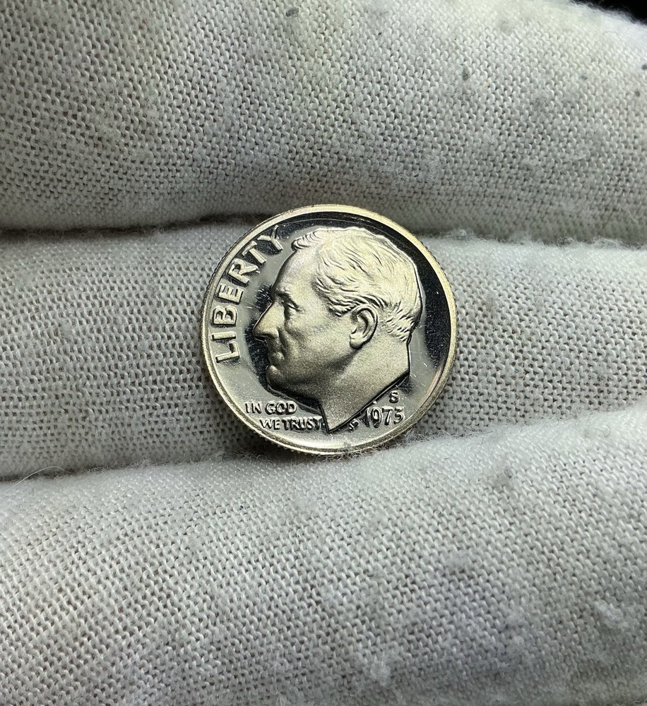 1973 S US Uncirculated 10 Cent Roosevelt Dime UNC From Proof Set M372